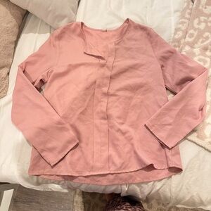 Pink long sleeve blouse